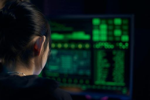 woman programmers viewing support screen