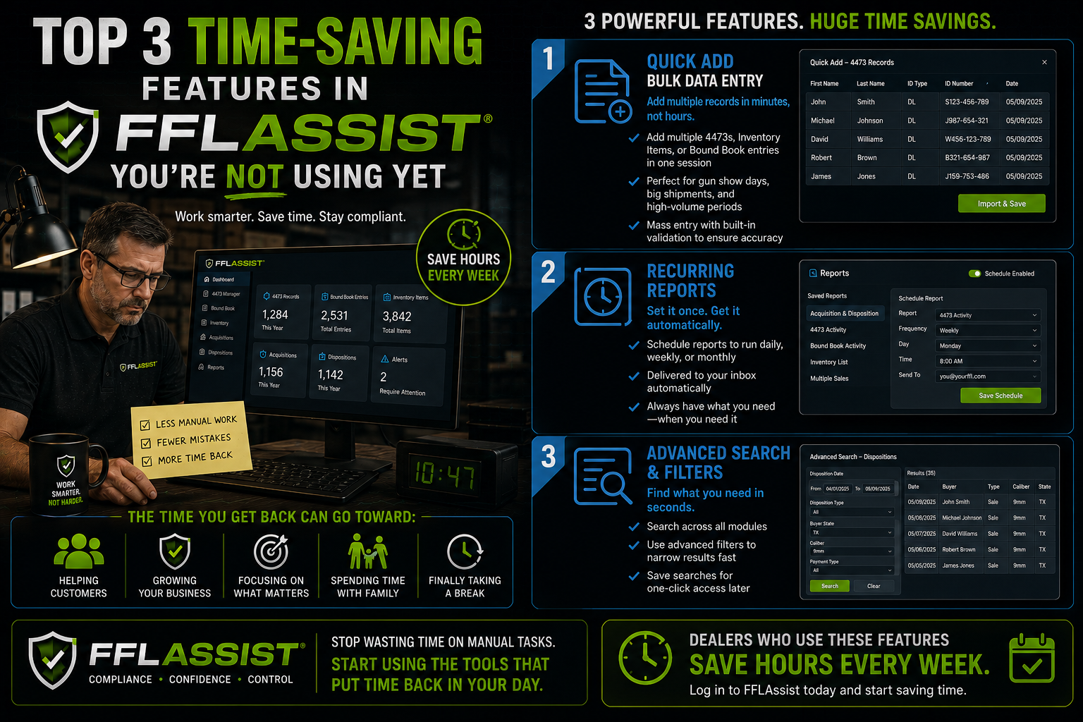 Three Time Saving Features