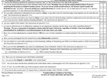 Prohibition Questions